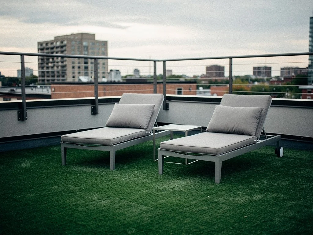 Rooftop turf installation in Windsor Ontario by Windsor Turf Pros