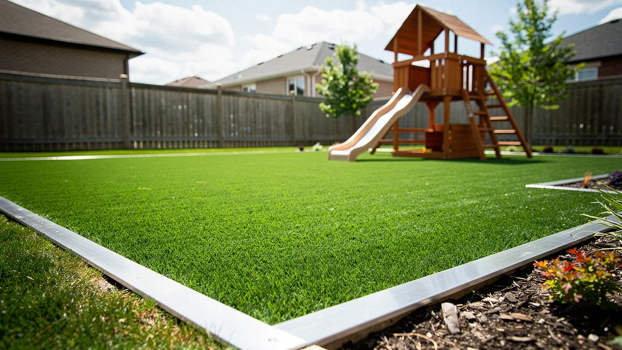 Playground turf installation in Windsor Ontario by Windsor Turf Pros