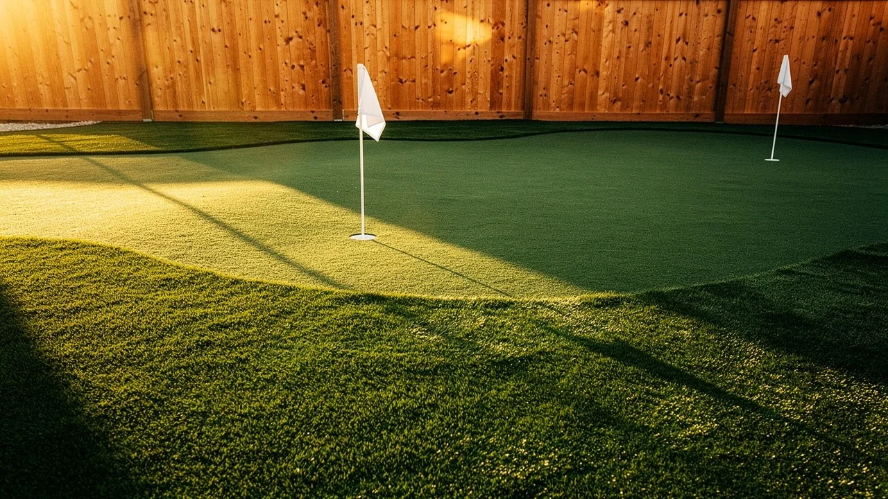 Custom putting green installation in Windsor Ontario by Windsor Turf Pros
